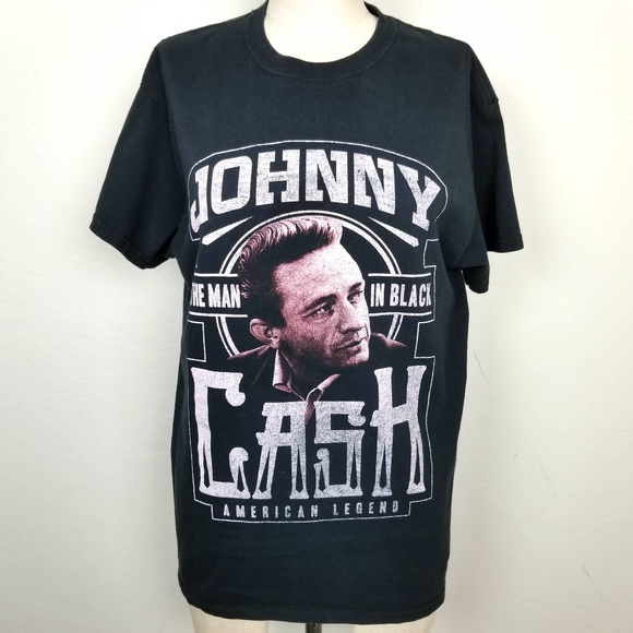 Cash Other - Johnny Cash The Man In Black Graphic Tee Shirt